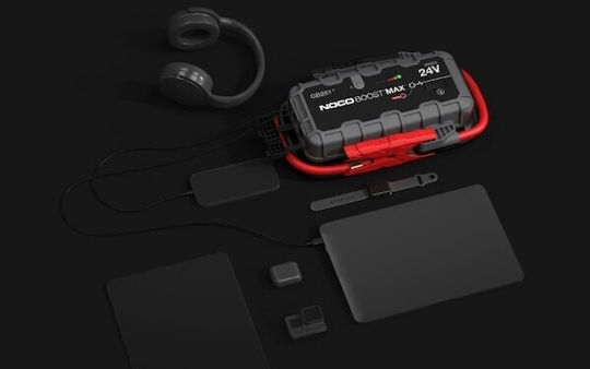 Noco Boost Max UltraSafe Tragbarer Batterie-Starter 3000A mit Power Bank USB Taschenlampe 24V 3000A
