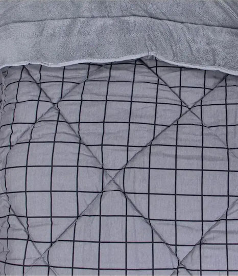 SteweHome Steppdecke Einzel 155x215cm Grau