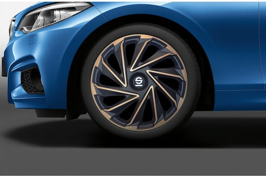 Sparco Set Capace de Roți Auto Varese 4 Bucăți 16 Negru