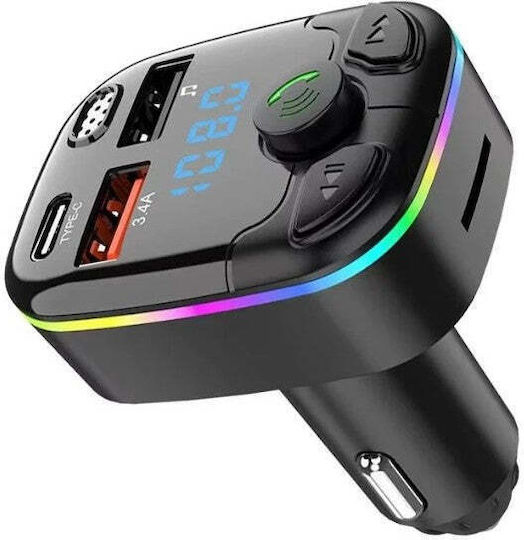 Auto FM-Transmitter mit Bluetooth MicroSD Typ-C USB