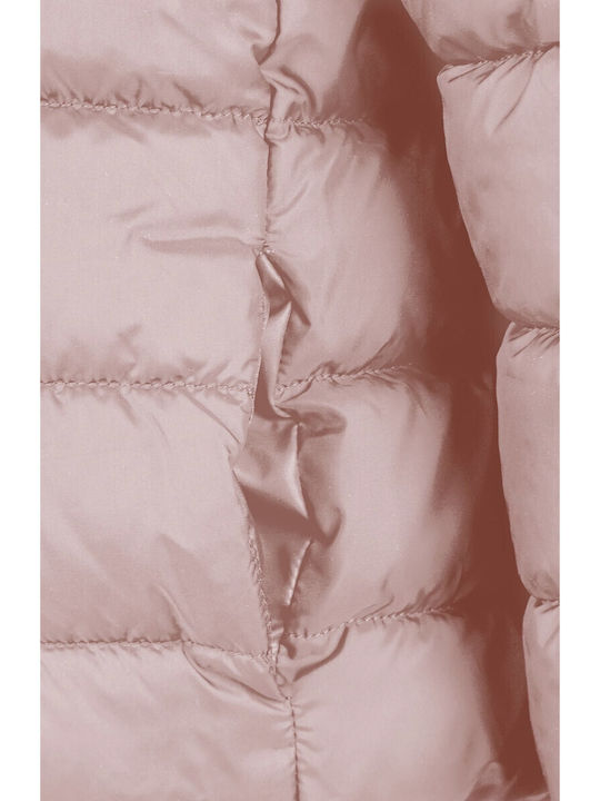 Kinderjacken & Winterjacken Gesteppt Kurze mit Futter & Kapuzen-Rosa