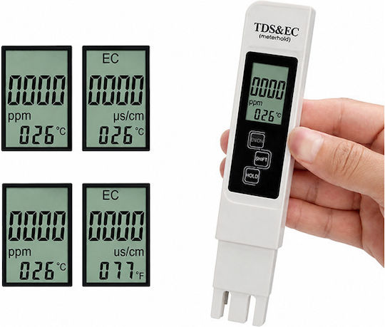 Wasserqualitätsmesser mit TDS EC Temperatur Messfunktion