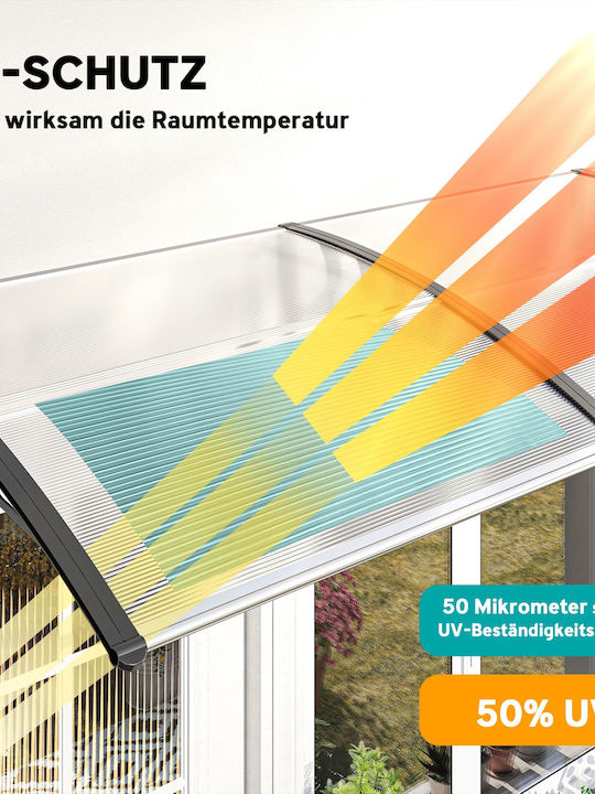 Polycarbonate Roof P295xL90cm