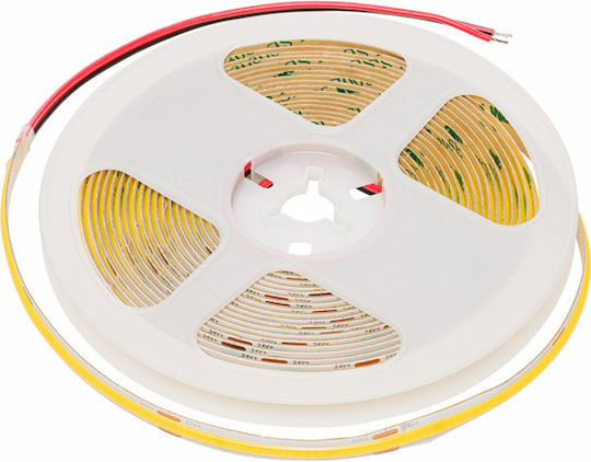Lemlux Bandă LED 24V Lumină Alb Cald 5m Tip COB
