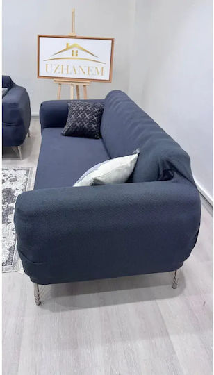 SteweHome Blue Elastic Cover for Recliner Sofa 195x230cm