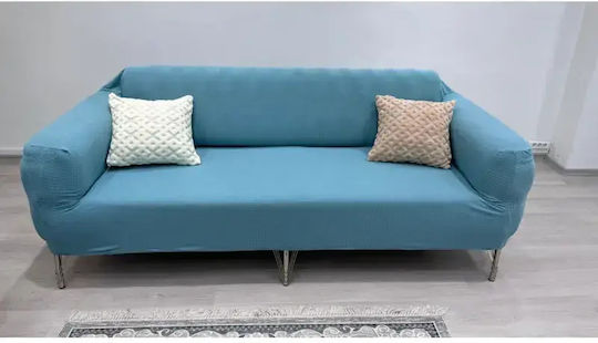 SteweHome Elastische Abdeckung Für Zweisitziges Sofa Türkis 160x180cm