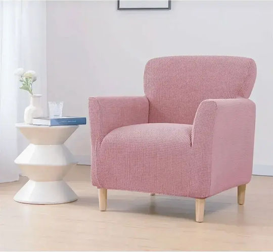 SteweHome Ελαστικό Κάλυμμα Πολυθρόνας Ροζ