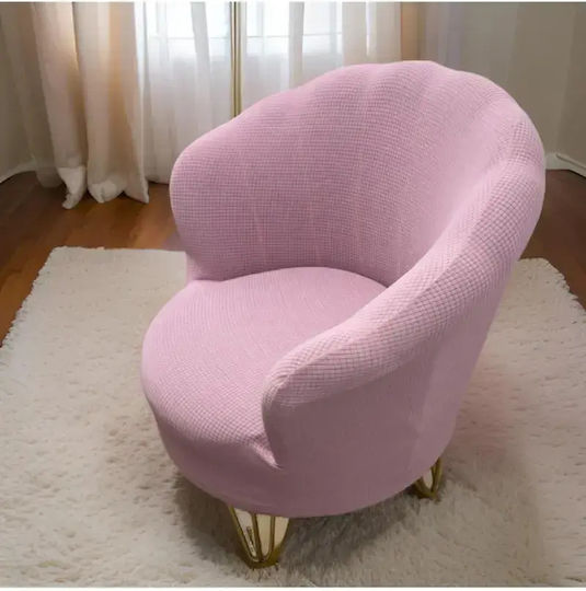 SteweHome Elastic Armchair Cover Pink 83x75cm