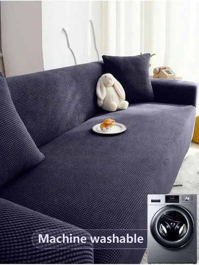 SteweHome Еластично Чаршаф За 3-Местен Диван Геометричен 195x230см