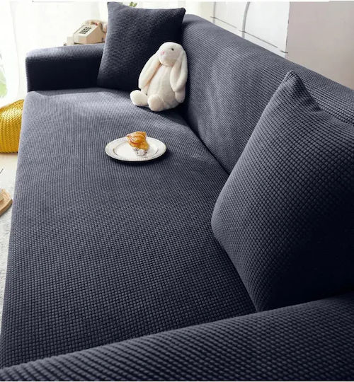 SteweHome Еластично Чаршаф За 3-Местен Диван Геометричен 195x230см