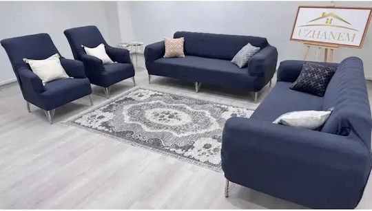 SteweHome Ελαστικό Κάλυμμα Τριθέσιου Καναπέ Γεωμετρικό SteweHome Ελαστικό Κάλυμμα Τριθέσιου Καναπέ Γεωμετρικό