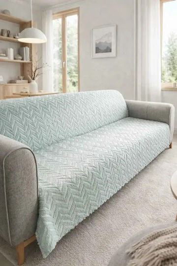 SteweHome Elastische Abdeckung Dreisitziges Sofa Geometrisch 165x215cm