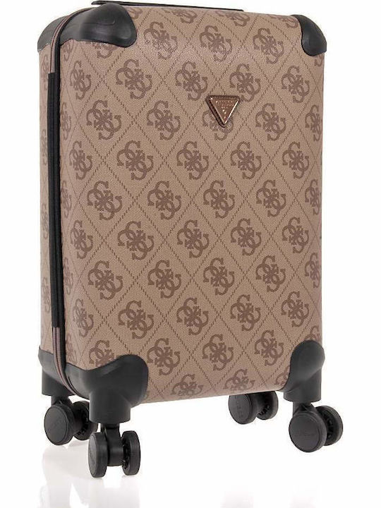 Guess Berta Koffer Reise Kabine Beige Höhe 53cm