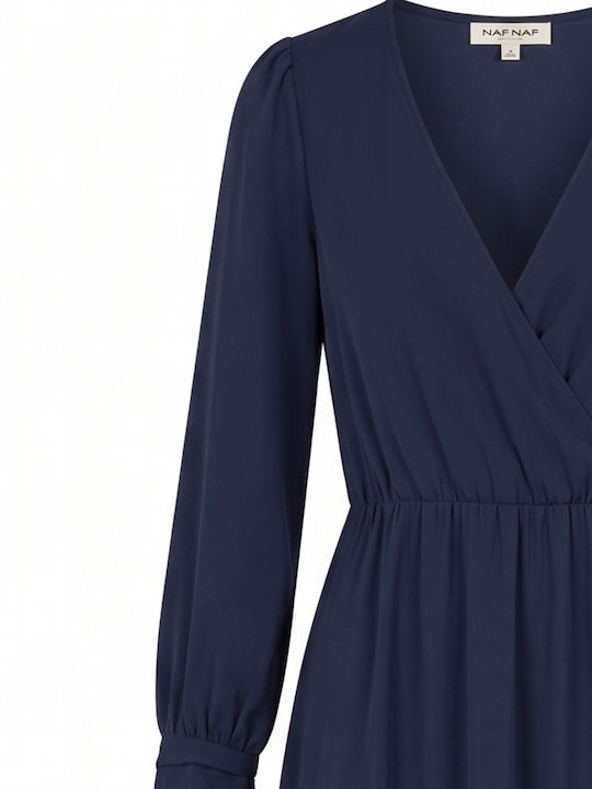 Naf Naf Rita Women's Maxi Cocktail Dress Navy Xs