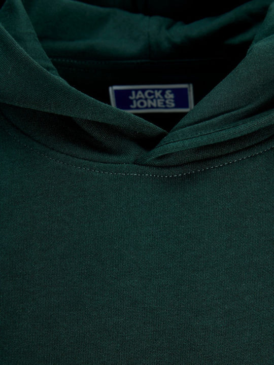 Παιδικό Φούτερ με Κουκούλα Dark Green