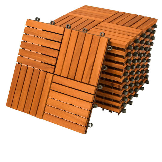 Casaria Material Pentru Pardoseli De Grădină Din WPC 30x30cm