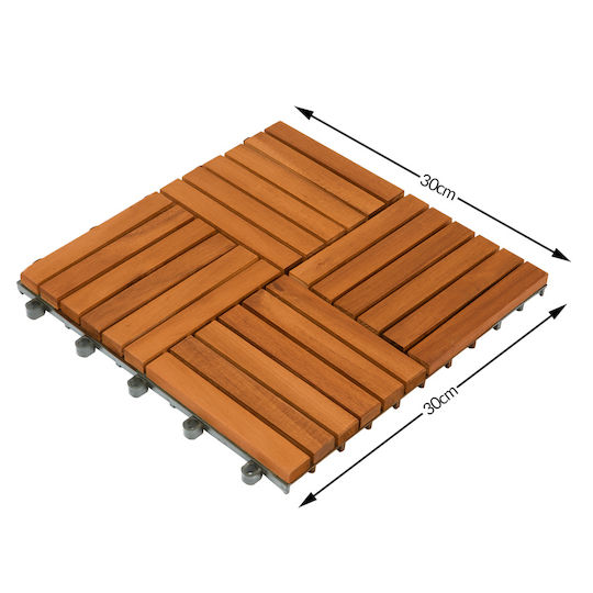 Casaria Material Pentru Pardoseli De Grădină Din WPC 30x30cm