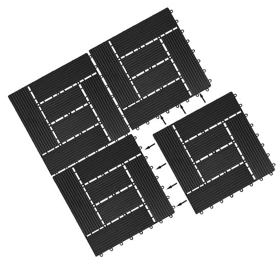 Casaria WPC Gartenbodenbelag Material 30x30cm