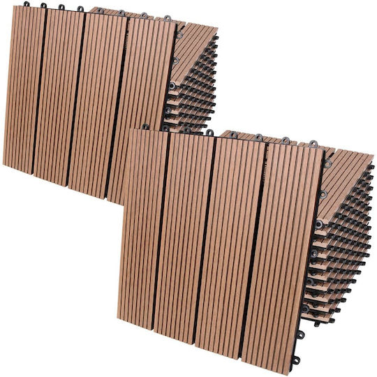 Casaria Material Pentru Pardoseli De Grădină Din WPC 30x30cm