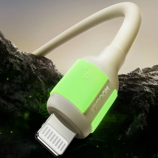 Joyroom Cablu USB-A la Lightning 30W Bej 2m S-A53 3A