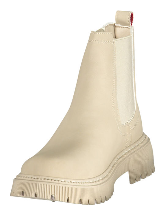 Women's Beige Chelsea Boots