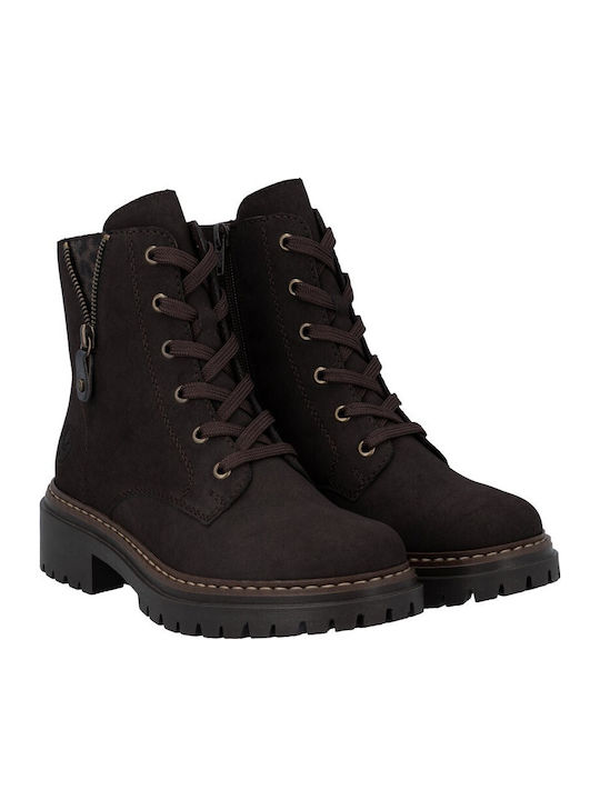 Damen Stiefeletten Braun