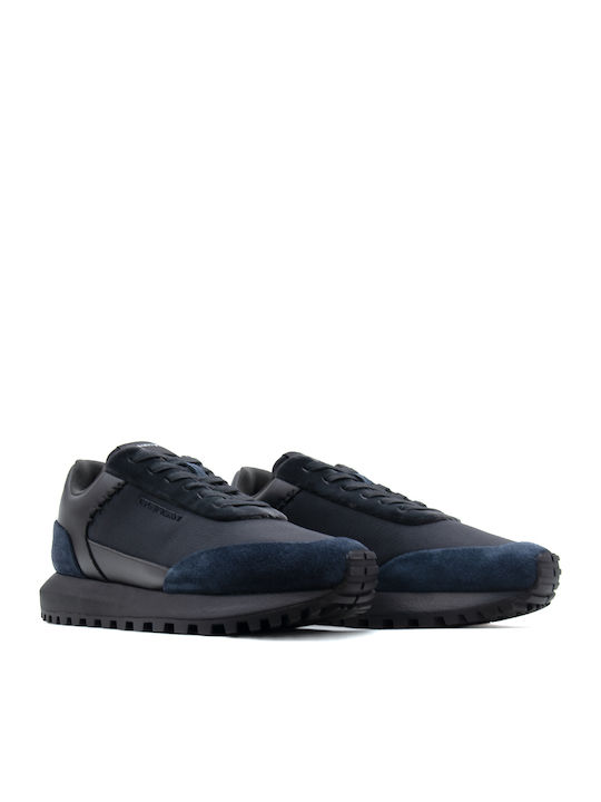 Men's Sneakers Black- Blue