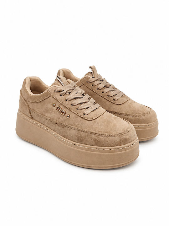 Adidași Flatforms pentru femei Bej