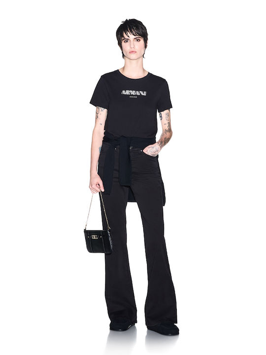 Tricou Damă Ecru-Negru