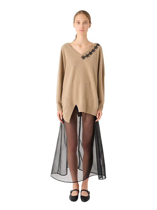 Women's Floral Brown Blouse