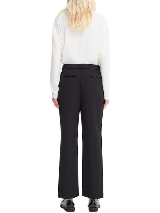 Women's Black Suit with Straight Leg Style