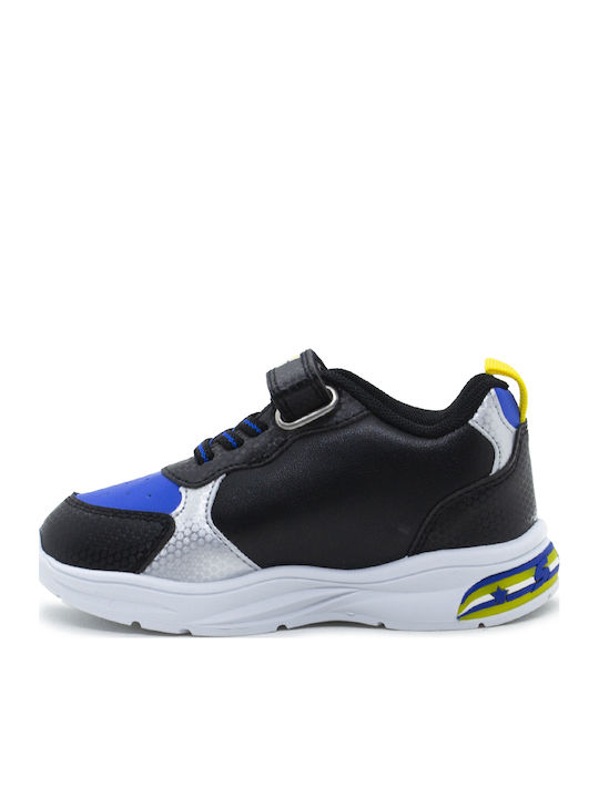 Παιδικά Sneakers με Σκρατς & Φωτάκια Μπλε