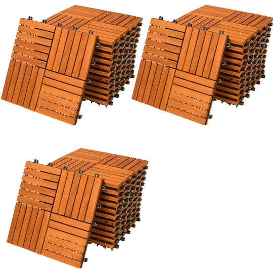 Casaria Material Pentru Pardoseli De Grădină Din WPC 30x30cm