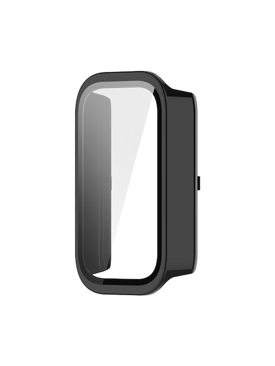 2 In 1 Θήκη Προστασίας + Tempered Glass Xiaomi Smart Band 9 Active Redmi Band 3 Black