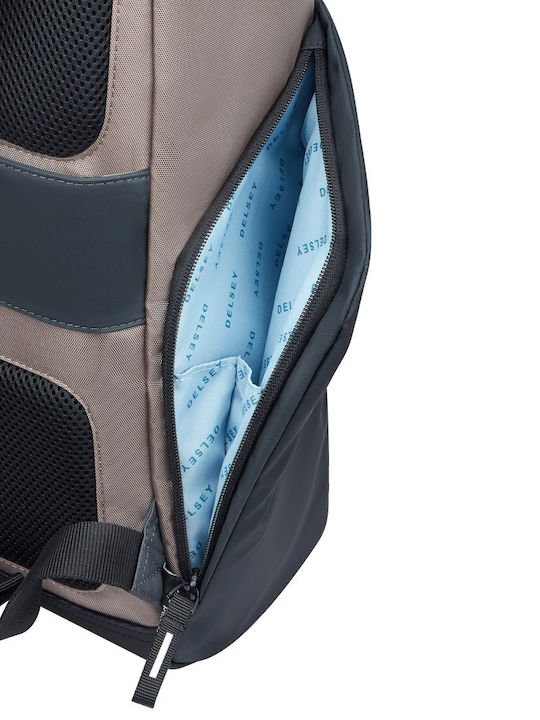Delsey Securflap Rucksack Für Laptop 15.6 Zoll In Braune Farbe