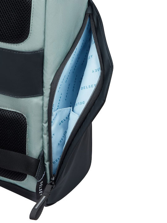 Delsey Securflap Τσάντα Πλάτης για Laptop 15.6" Sage Green