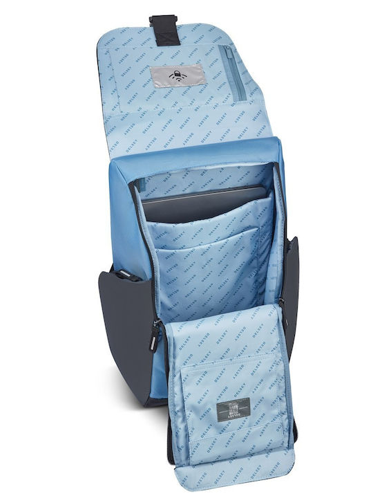 Delsey Securflap Τσάντα Πλάτης για Laptop 15.6" Blueberry