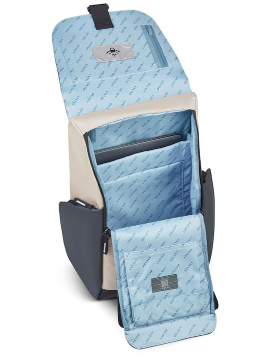Delsey Securflap Раница за лаптоп 15.6" в бежов цвят
