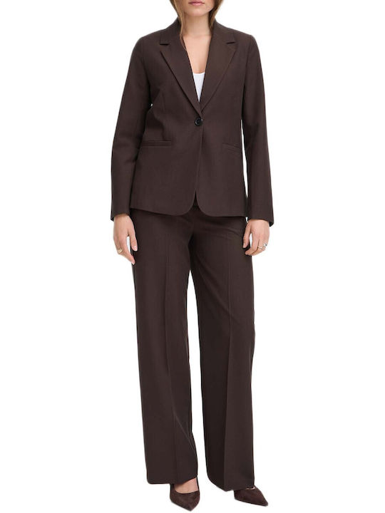 B.Younq Women's Brown Blazer