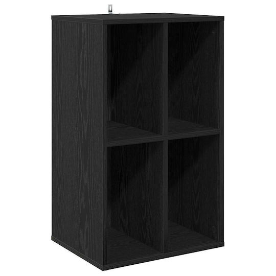 vidaXL Hi-Fi Furniture Black 36.5x44.5x74.5cm