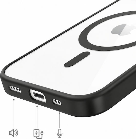 Zanaé Magsafe Case Iphone 13 Mini 12 Mini Aura Effect Shockproof Black