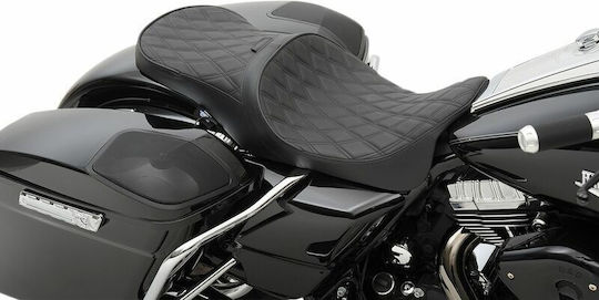 Drag Specialties Touring Saddle 0801-1008 Harley Davidson Flhtk 1868 Abs 19-24 1pc Black