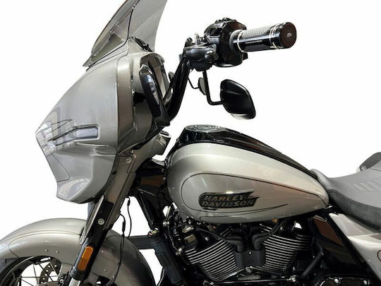 Fat Baggers Inc Τιμόνι Ατσάλινο 32mm 945012-b Harley Davidson Flhxse 1977 Abs 24 Πλάτος:91,5cm Μαύρο