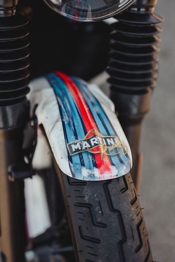 Cult Werk Front Fender Hd-nsr003 Old School Harley Davidson Rh 975 S Abs 24 Black