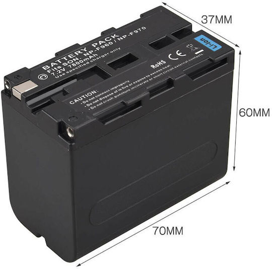 Diat Doppelter Kamerabatterien Ladegerät Bildschirm Ac Dc Usb Ports 2 Decoding Batterien 7800mah NP-F970