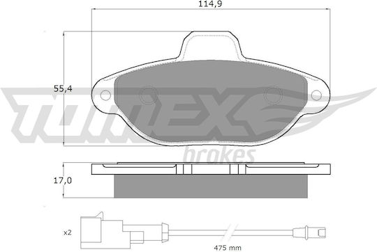 Τακάκια Εμπρός Fiat Seicento Punto 176-188