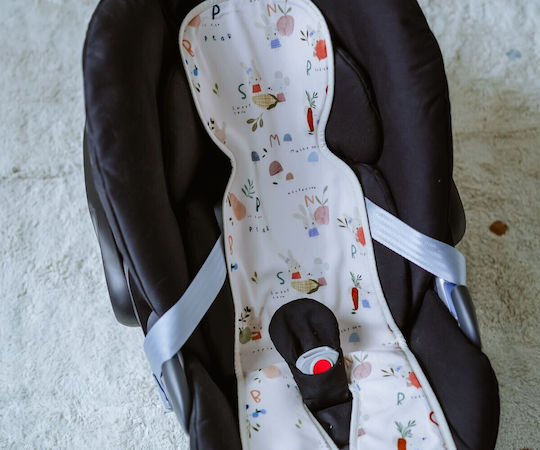La Millou Car Seat Cover Blue Berry Vichy