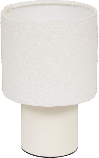 Kelia Ceramic Table Lamp for E14 Fitting with White Shade and Base