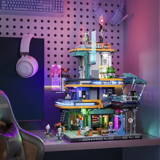 Lumibricks Cuburi de construit Cyberpunk Neoncity Apartment pentru 16+ Ani 2507 buc