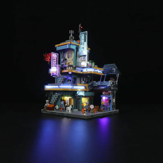 Lumibricks Cuburi de construit Cyberpunk Neoncity Apartment pentru 16+ Ani 2507 buc
